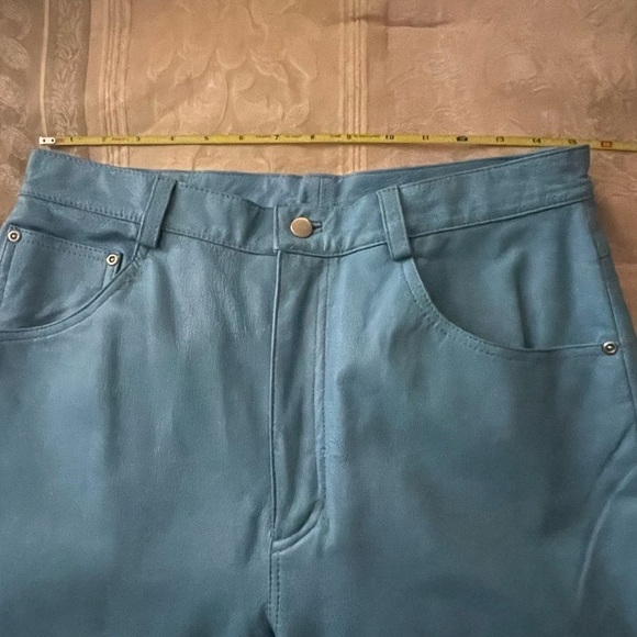 Light blue leather pants - Picture 6 of 6